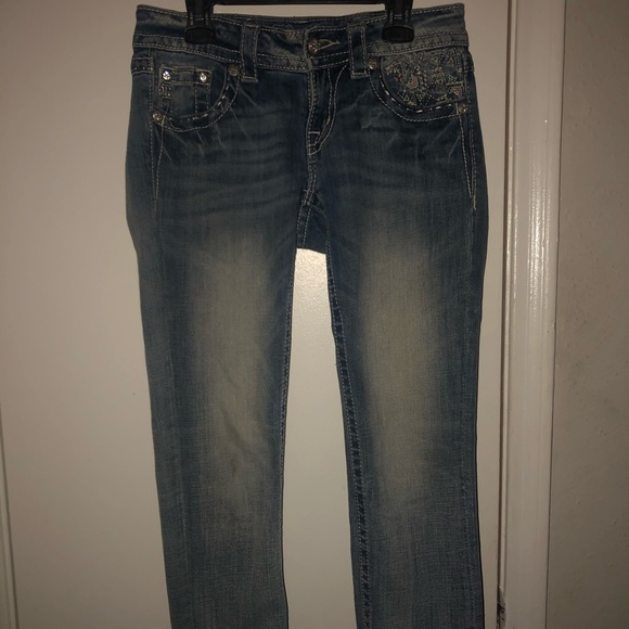 Miss Me signature cropped 3/4 Jean capris size 25 - Picture 2 of 8